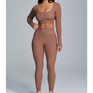 Meshki Ribbed Active Wear Leggings